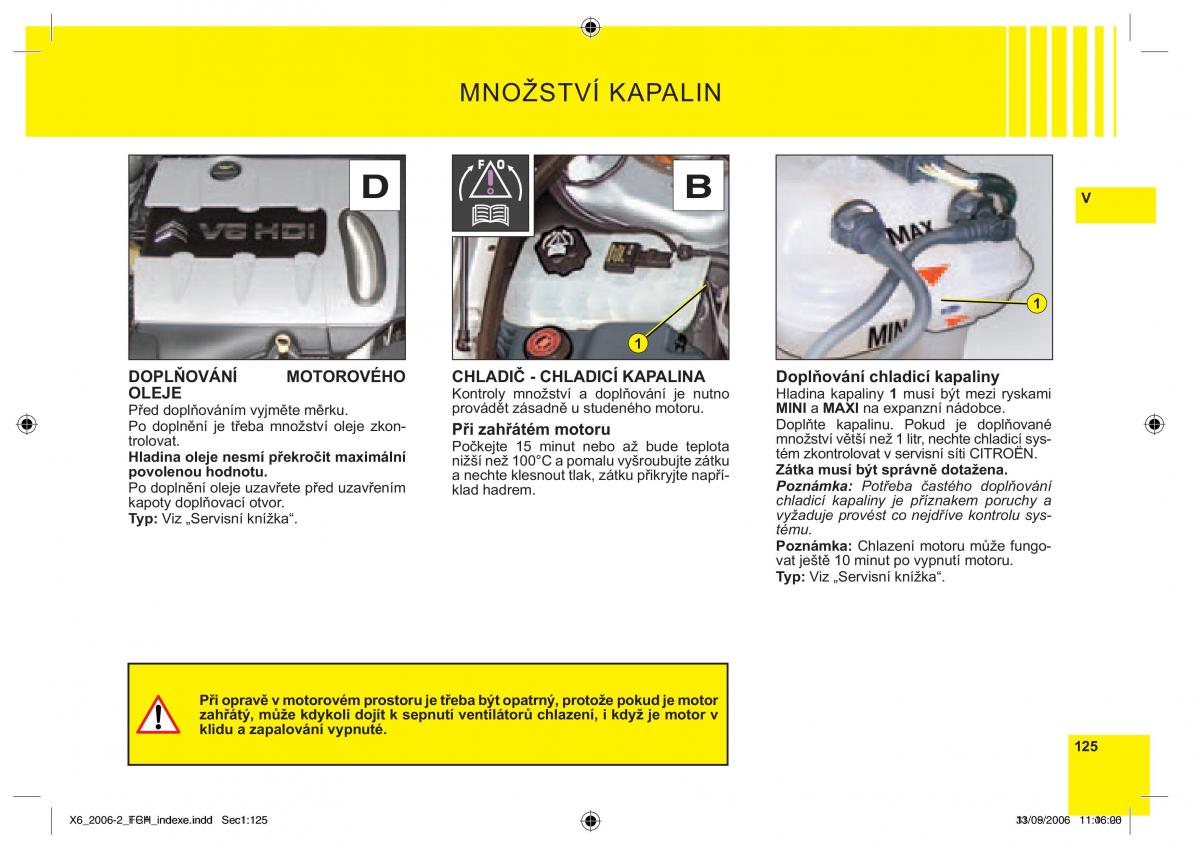 Citroen C6 navod k obsludze / page 129