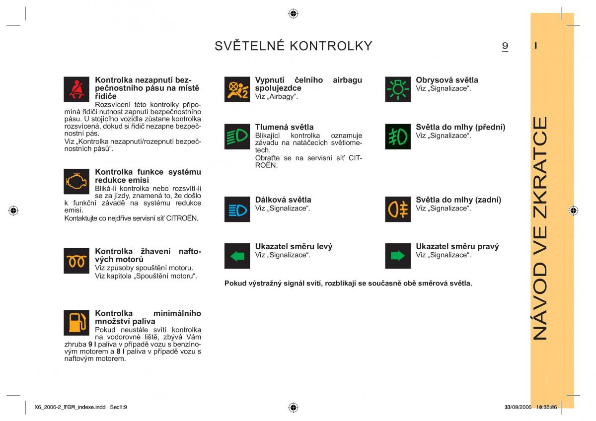 Citroen C6 navod k obsludze / page 13