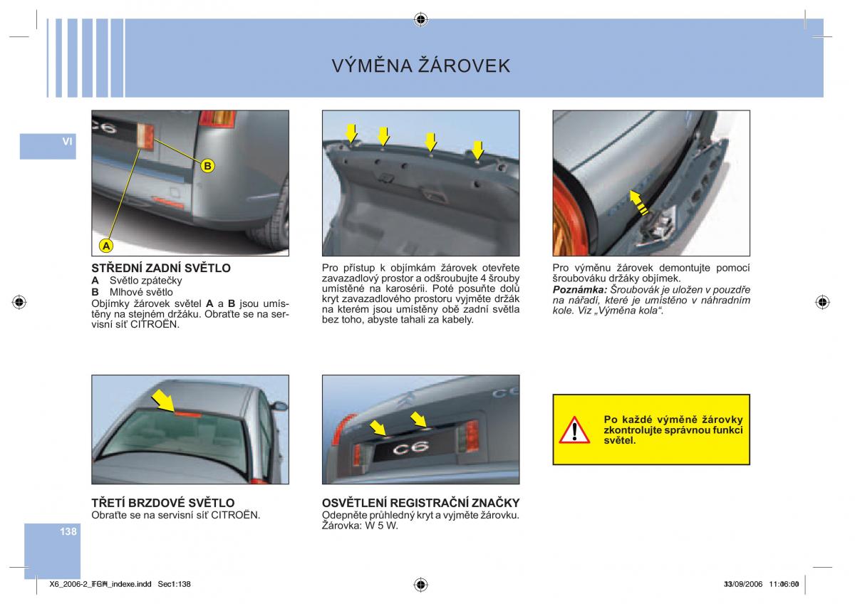 Citroen C6 navod k obsludze / page 142