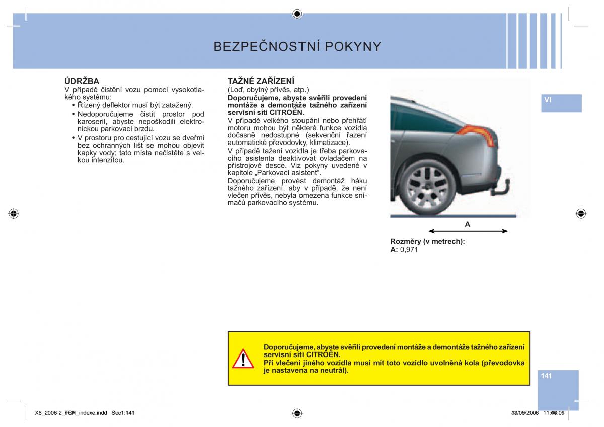 Citroen C6 navod k obsludze / page 145