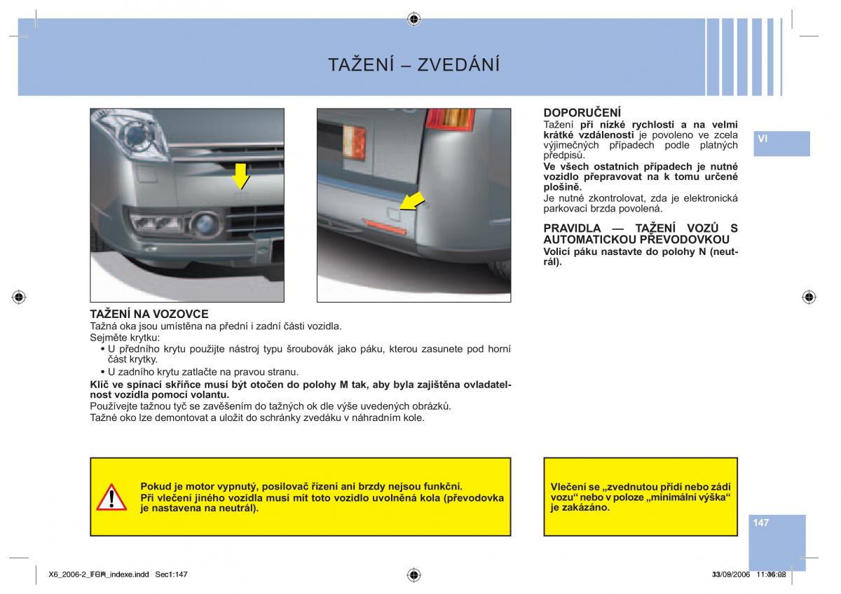 Citroen C6 navod k obsludze / page 151