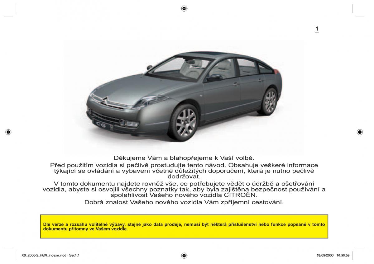 Citroen C6 navod k obsludze / page 5