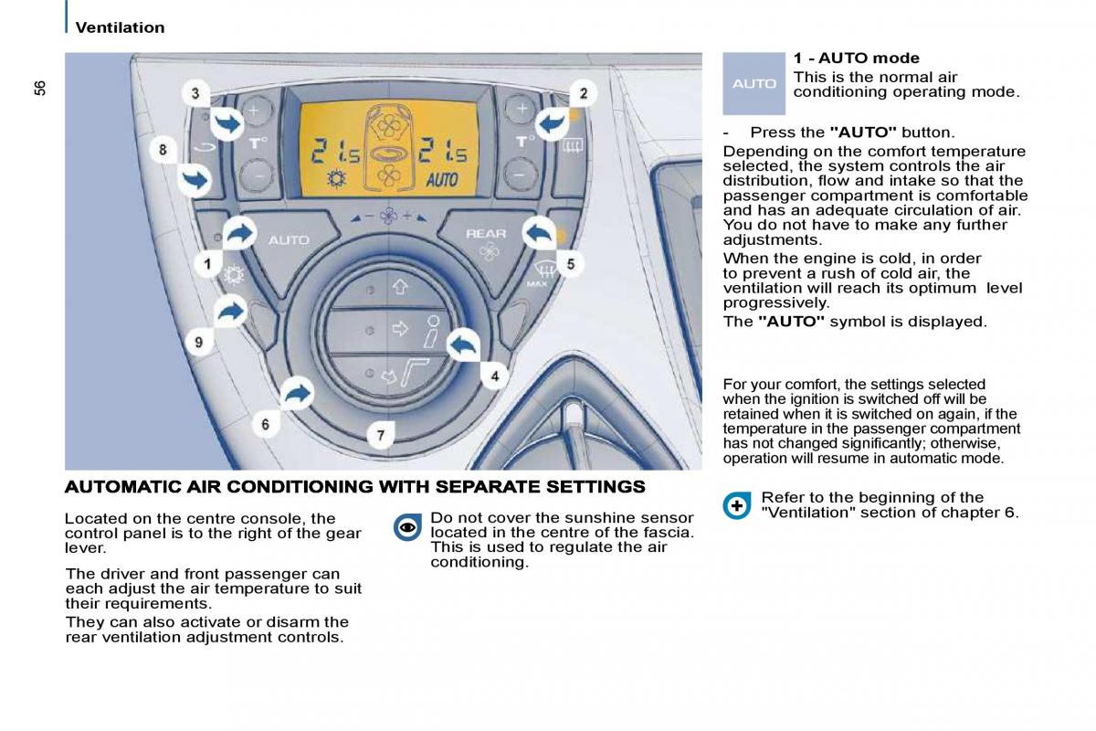 Citroen C8 owners manual / page 55