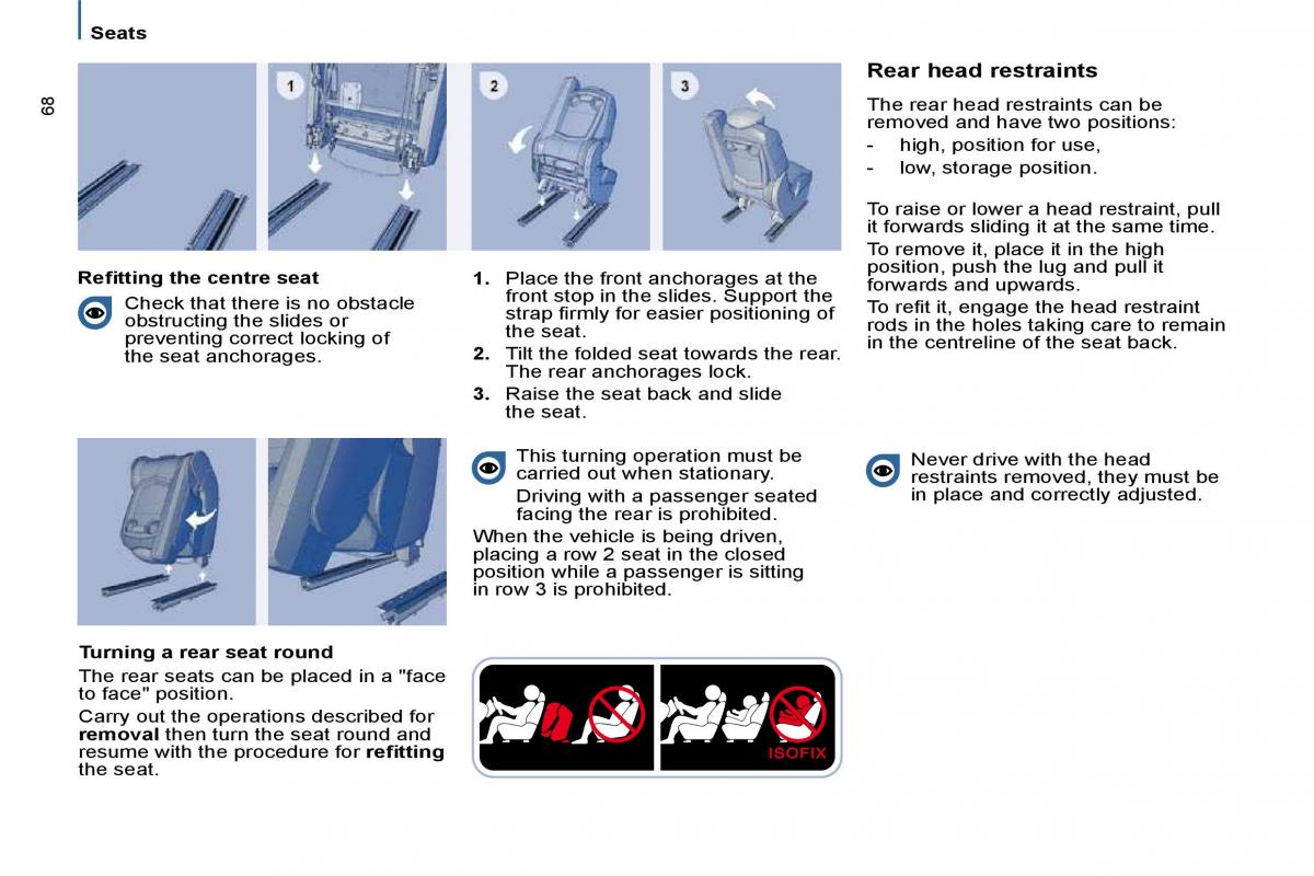 Citroen C8 owners manual / page 67