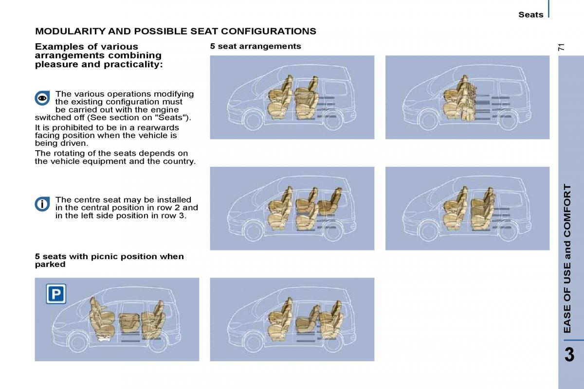  Citroen C8 Citroen C8 owners manual / page 71