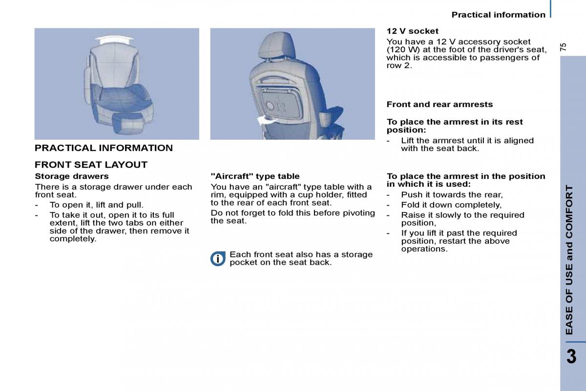 Citroen C8 owners manual / page 74