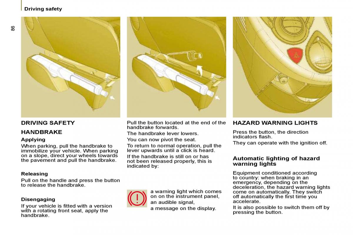 Citroen C8 owners manual / page 85