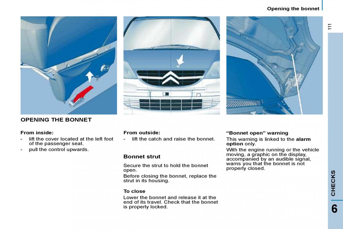 Citroen C8 owners manual / page 112