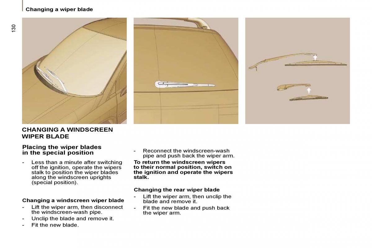 Citroen C8 owners manual / page 132