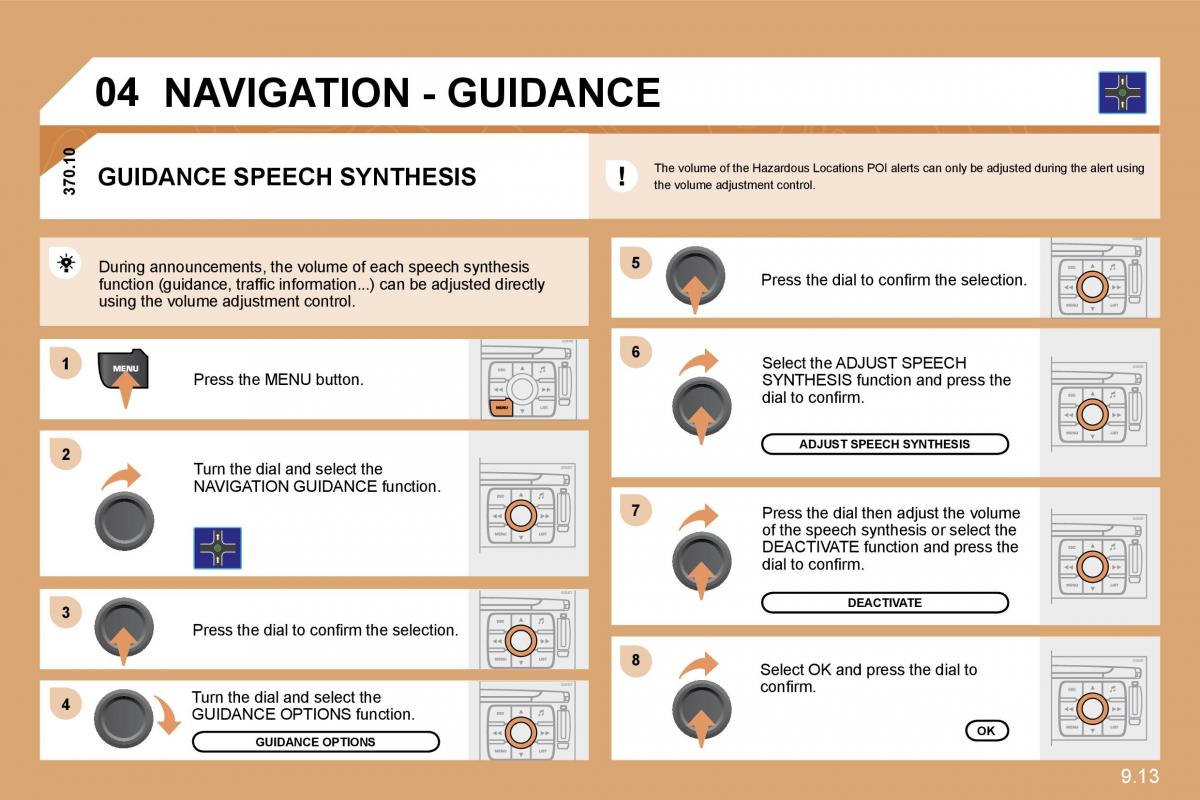 Citroen C8 owners manual / page 152