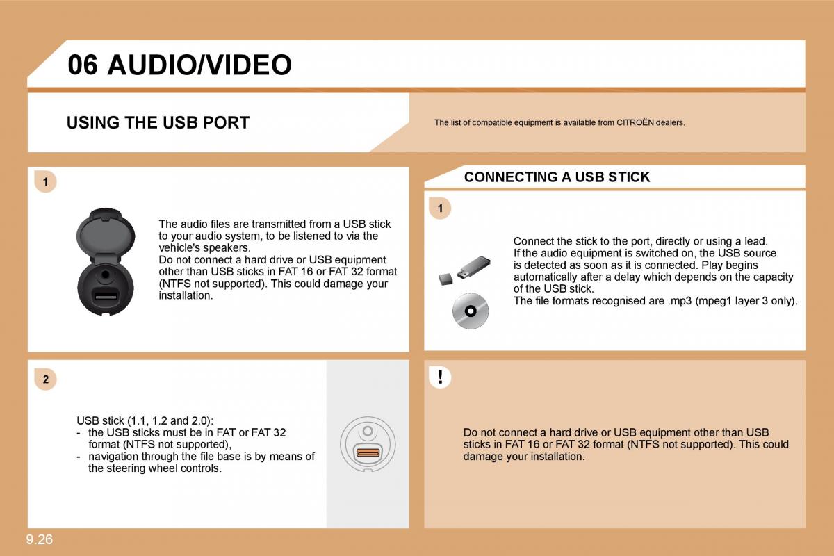 Citroen C8 owners manual / page 165