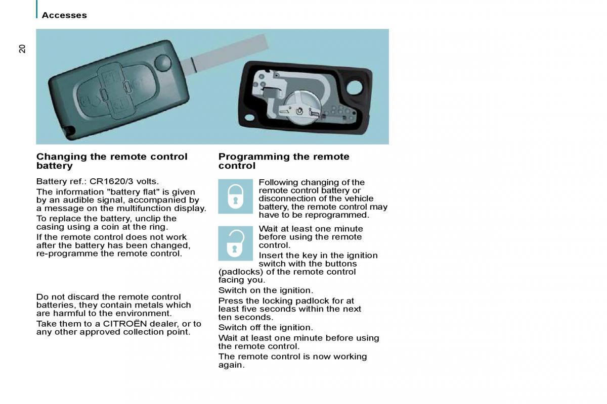 Citroen C8 owners manual / page 17