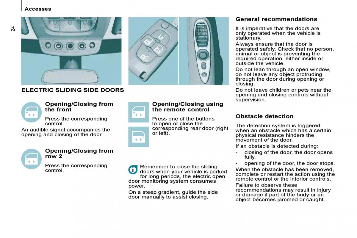 Citroen C8 owners manual / page 21