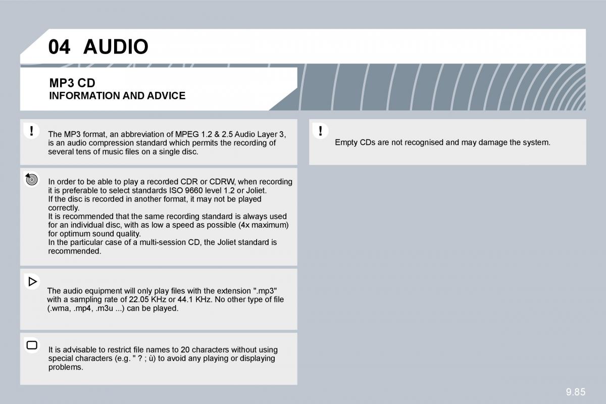 Citroen C8 owners manual / page 224