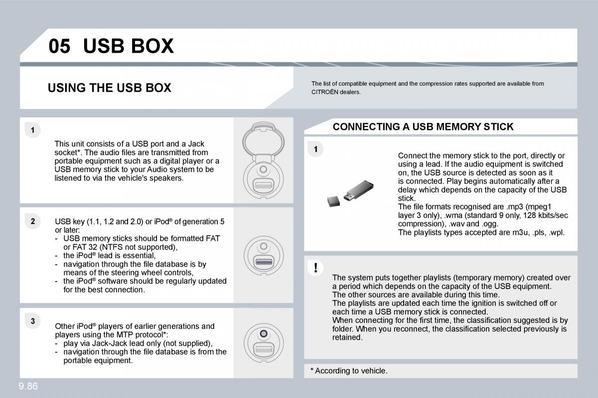 Citroen C8 owners manual / page 225