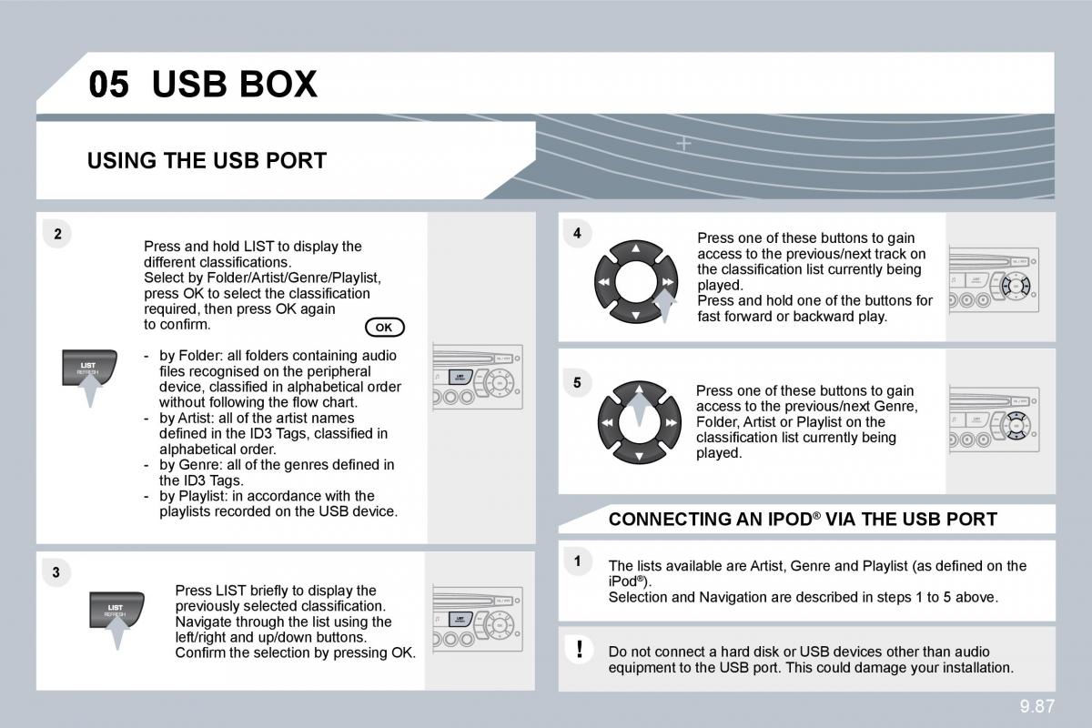 Citroen C8 owners manual / page 226