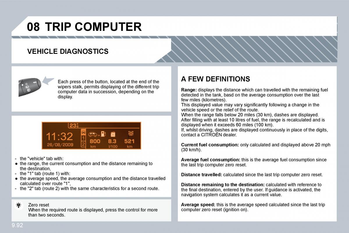 Citroen C8 owners manual / page 231