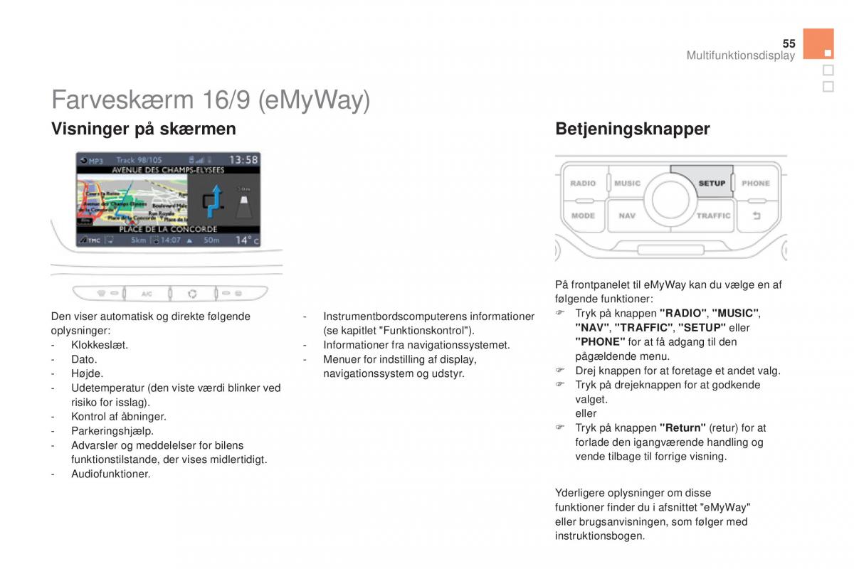 Citroen DS3 Bilens instruktionsbog / page 57