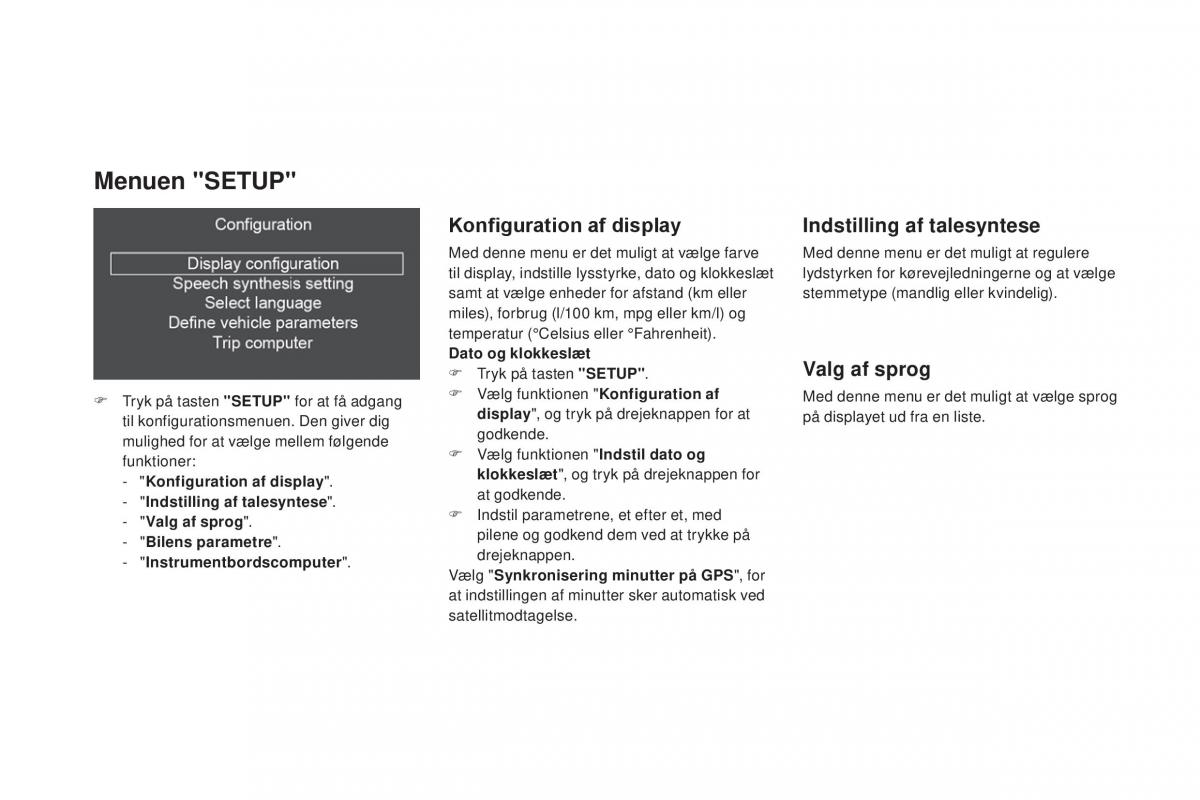 Citroen DS3 Bilens instruktionsbog / page 58