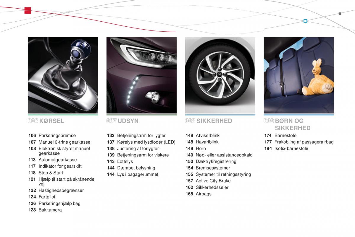 Citroen DS3 Bilens instruktionsbog / page 6