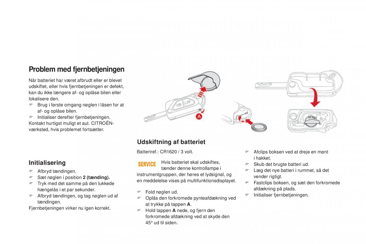 Citroen DS3 Bilens instruktionsbog / page 66