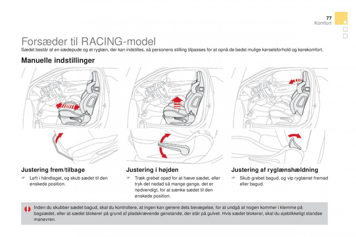 Citroen DS3 Bilens instruktionsbog / page 79