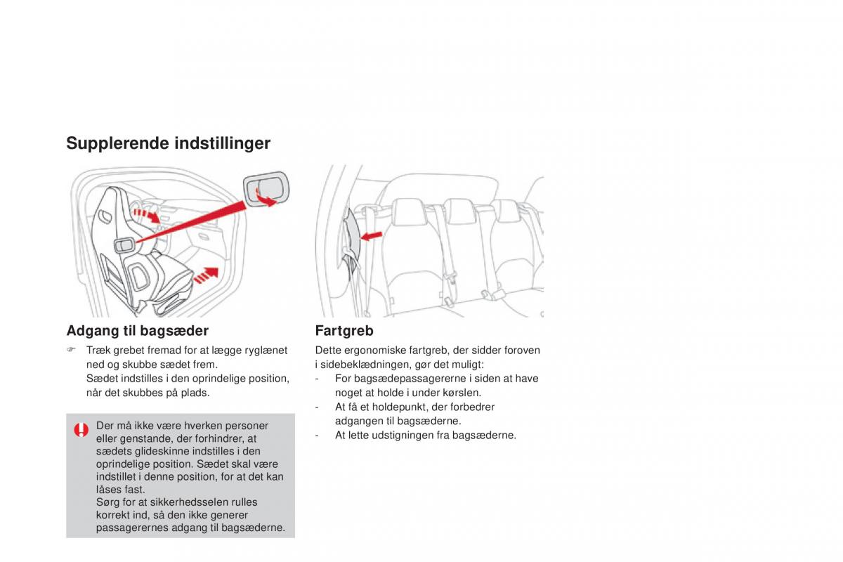 Citroen DS3 Bilens instruktionsbog / page 80