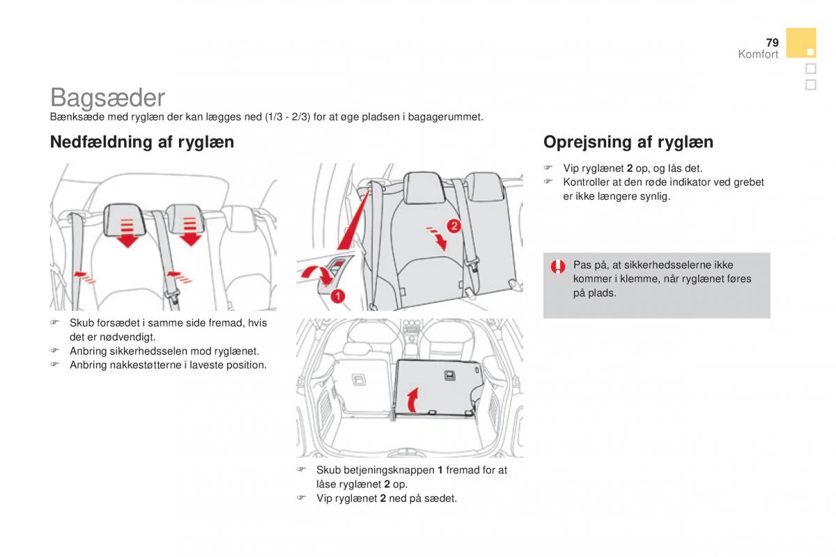 Citroen DS3 Bilens instruktionsbog / page 81