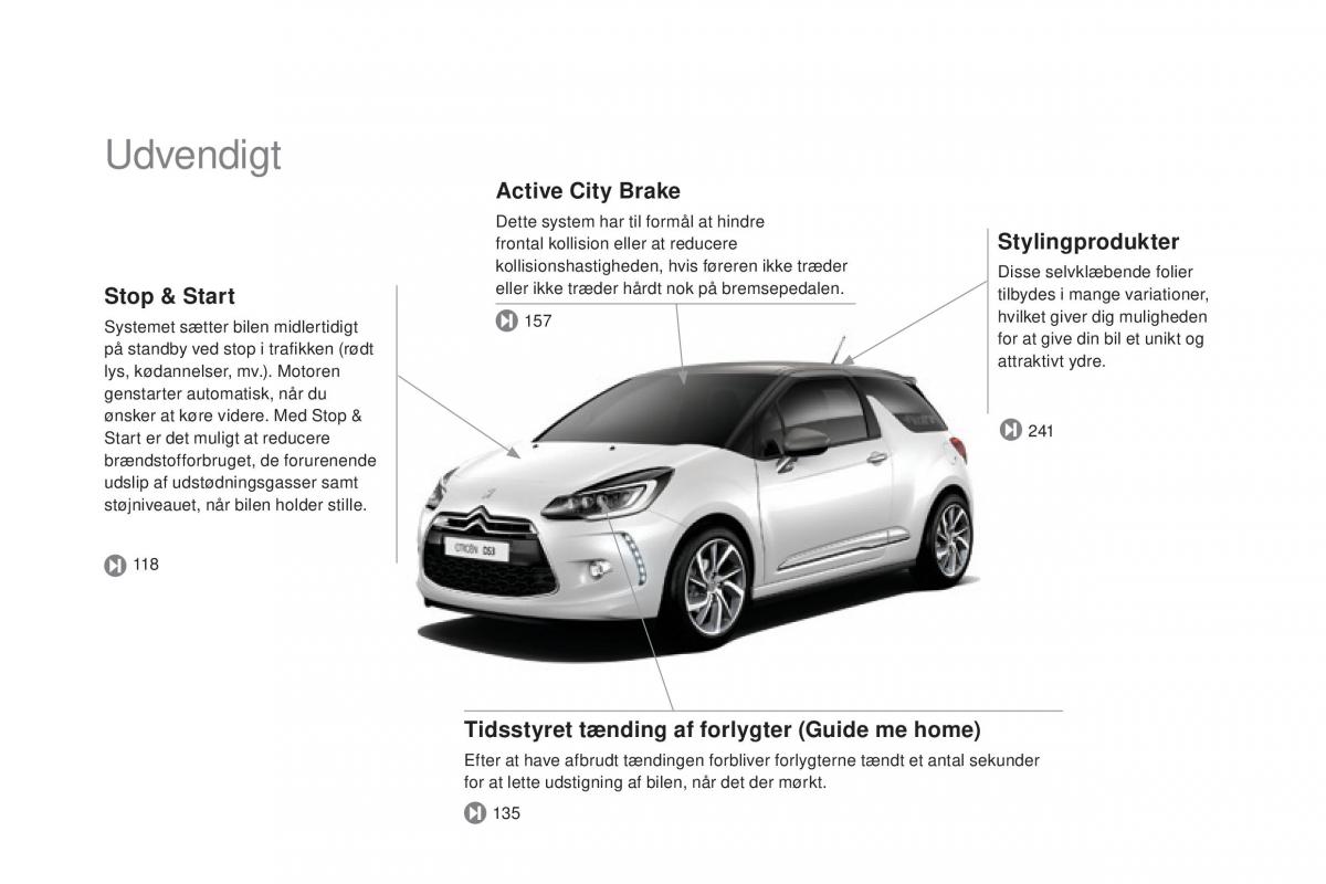 Citroen DS3 Bilens instruktionsbog / page 10