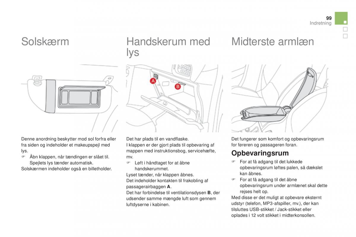 Citroen DS3 Bilens instruktionsbog / page 101