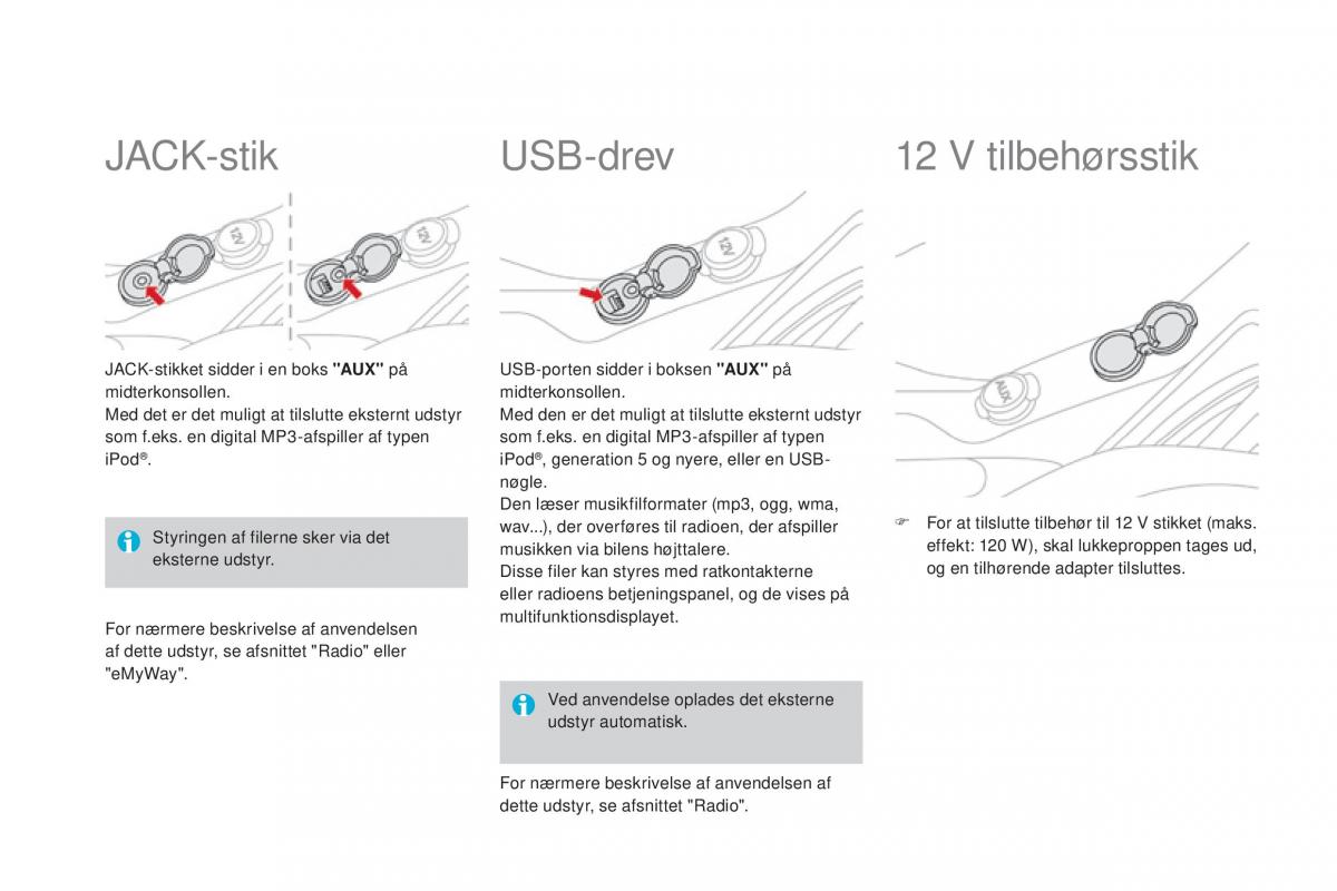 Citroen DS3 Bilens instruktionsbog / page 102