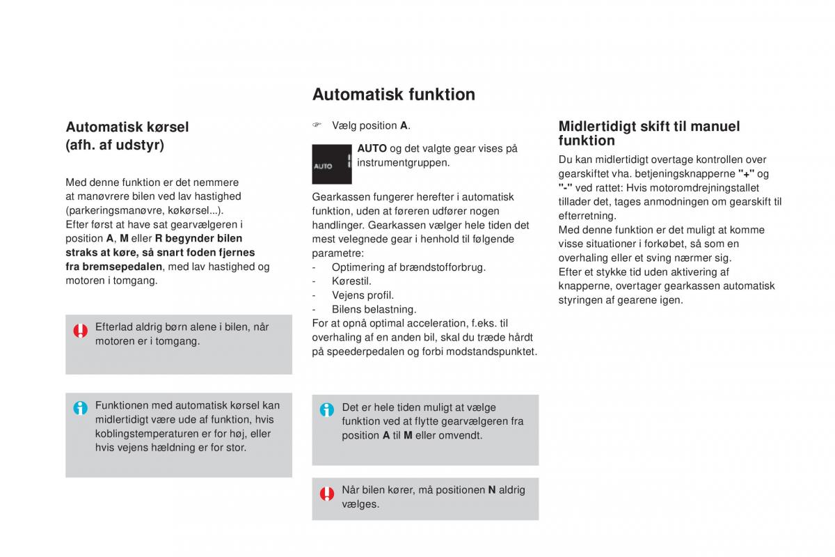 Citroen DS3 Bilens instruktionsbog / page 112