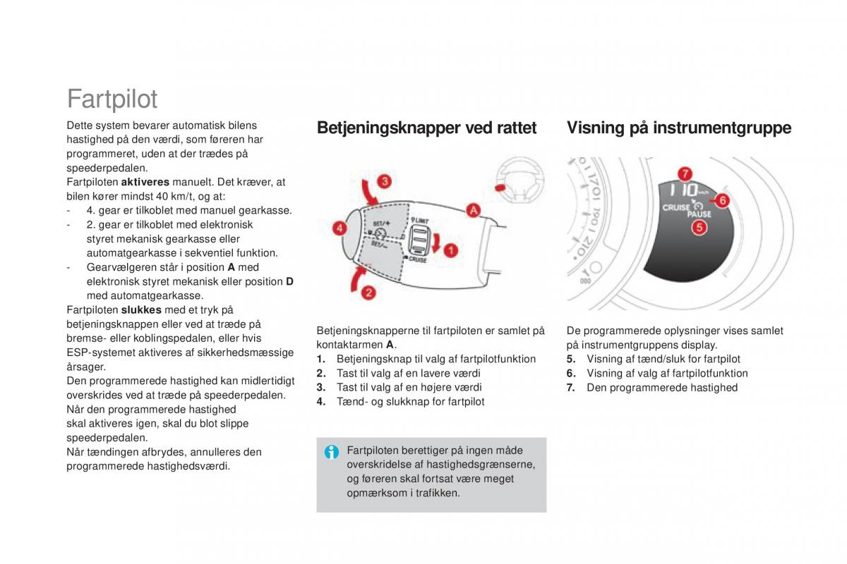 Citroen DS3 Bilens instruktionsbog / page 126