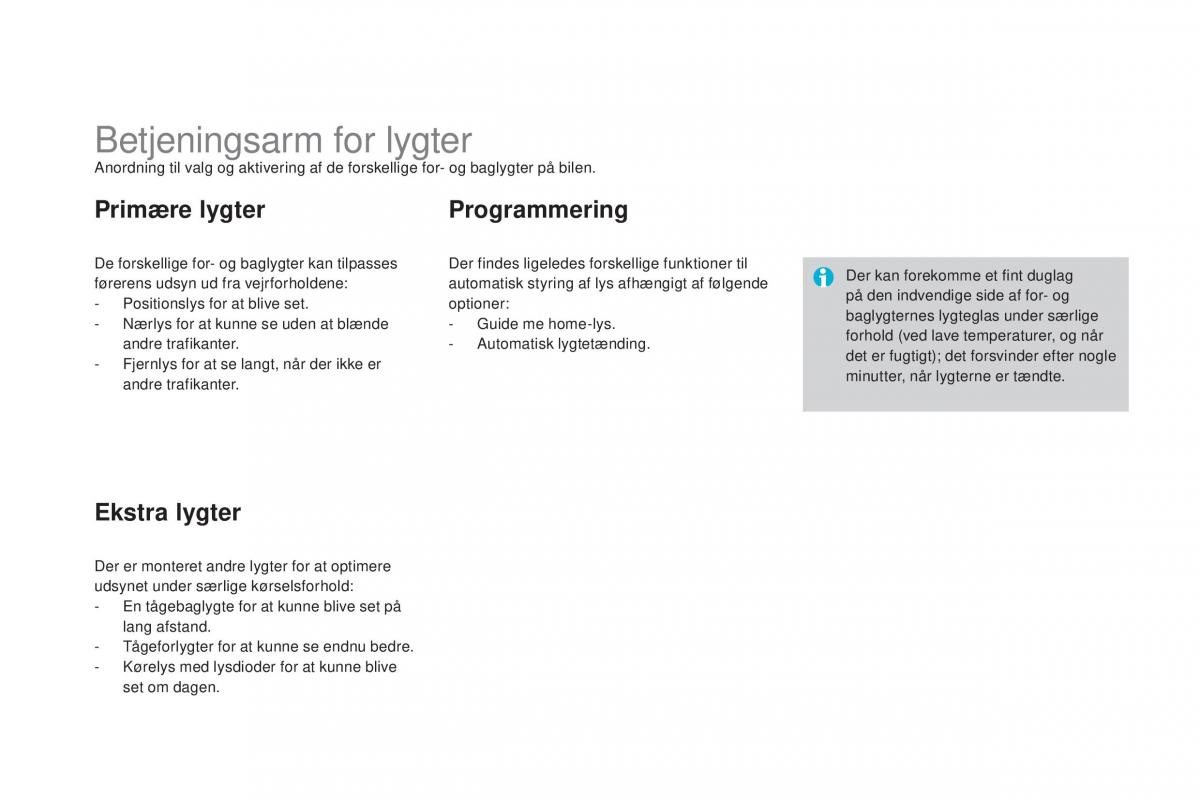 Citroen DS3 Bilens instruktionsbog / page 134