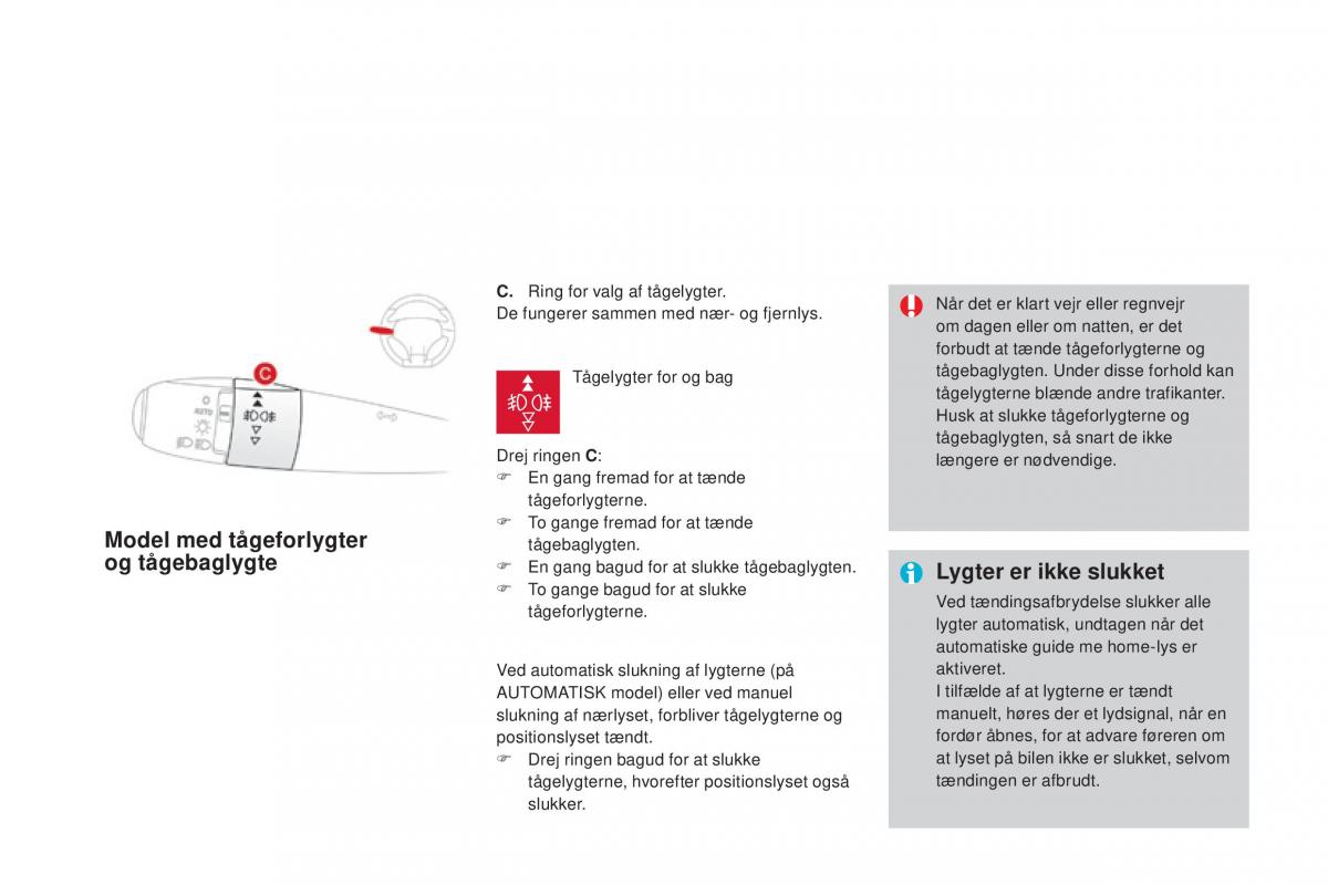 Citroen DS3 Bilens instruktionsbog / page 136