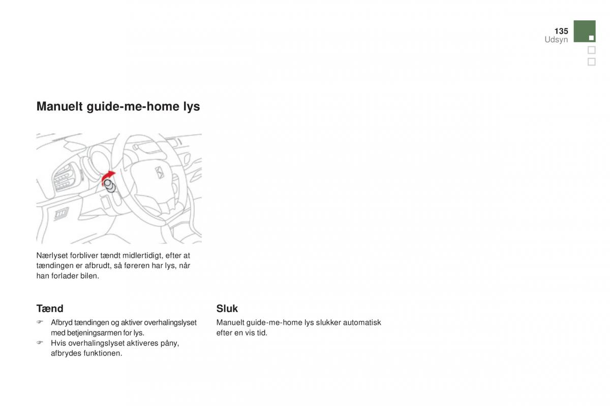 Citroen DS3 Bilens instruktionsbog / page 137