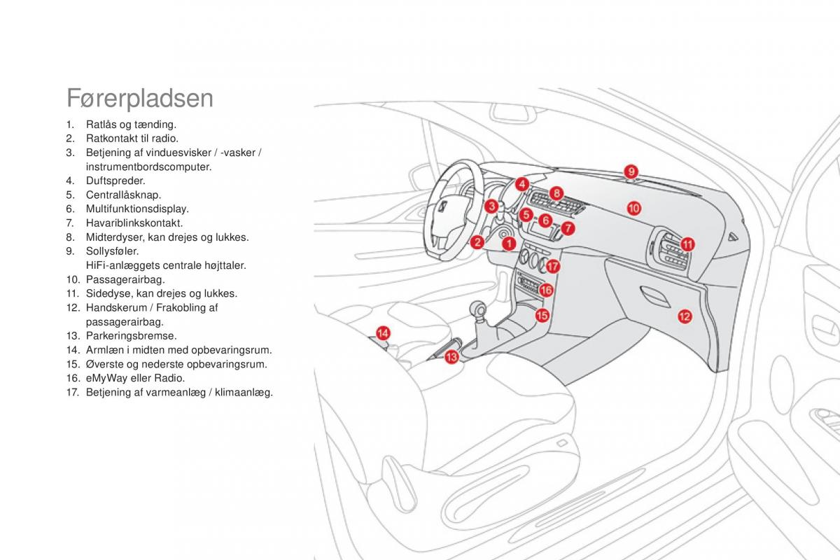 Citroen DS3 Bilens instruktionsbog / page 14