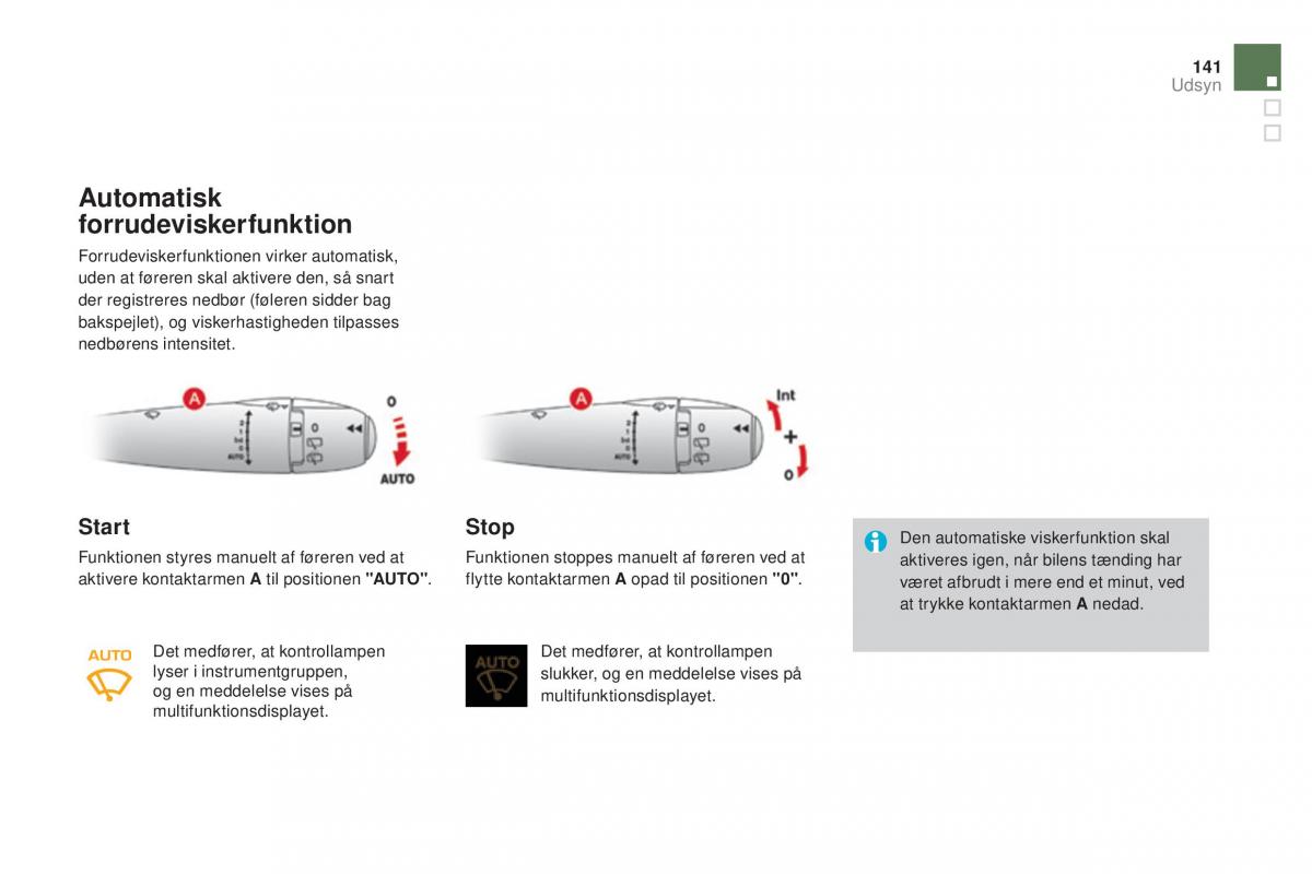 Citroen DS3 Bilens instruktionsbog / page 143