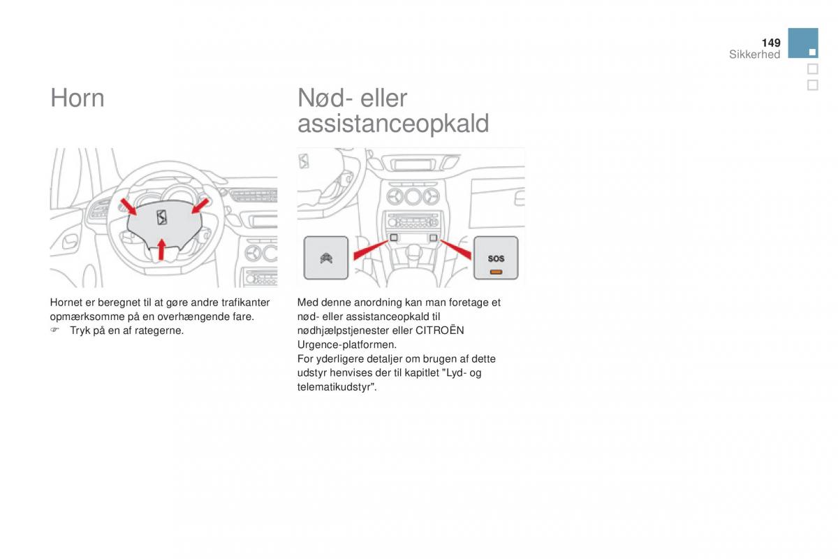 Citroen DS3 Bilens instruktionsbog / page 151