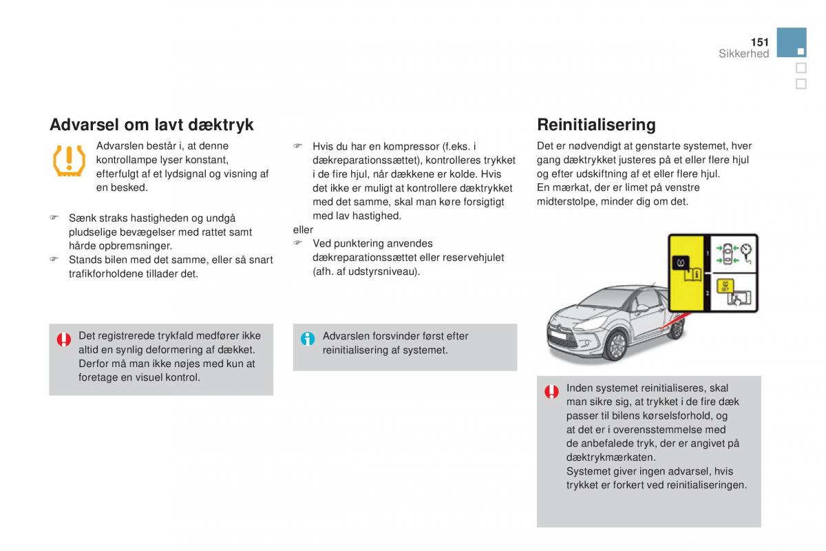 Citroen DS3 Bilens instruktionsbog / page 153