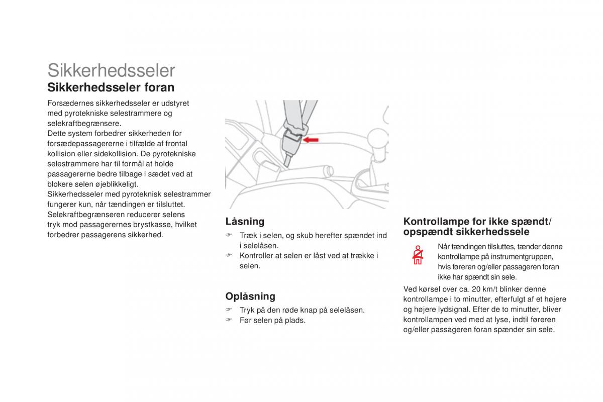 Citroen DS3 Bilens instruktionsbog / page 164