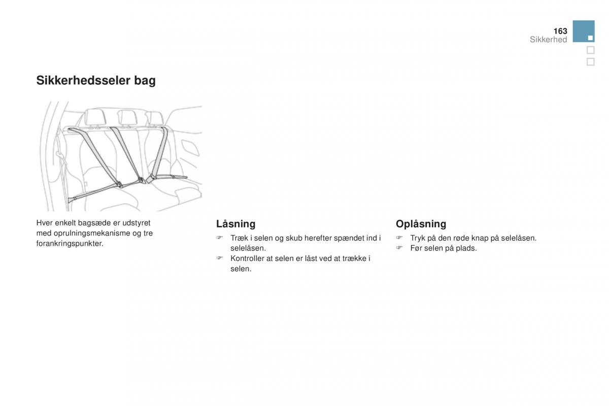 Citroen DS3 Bilens instruktionsbog / page 165