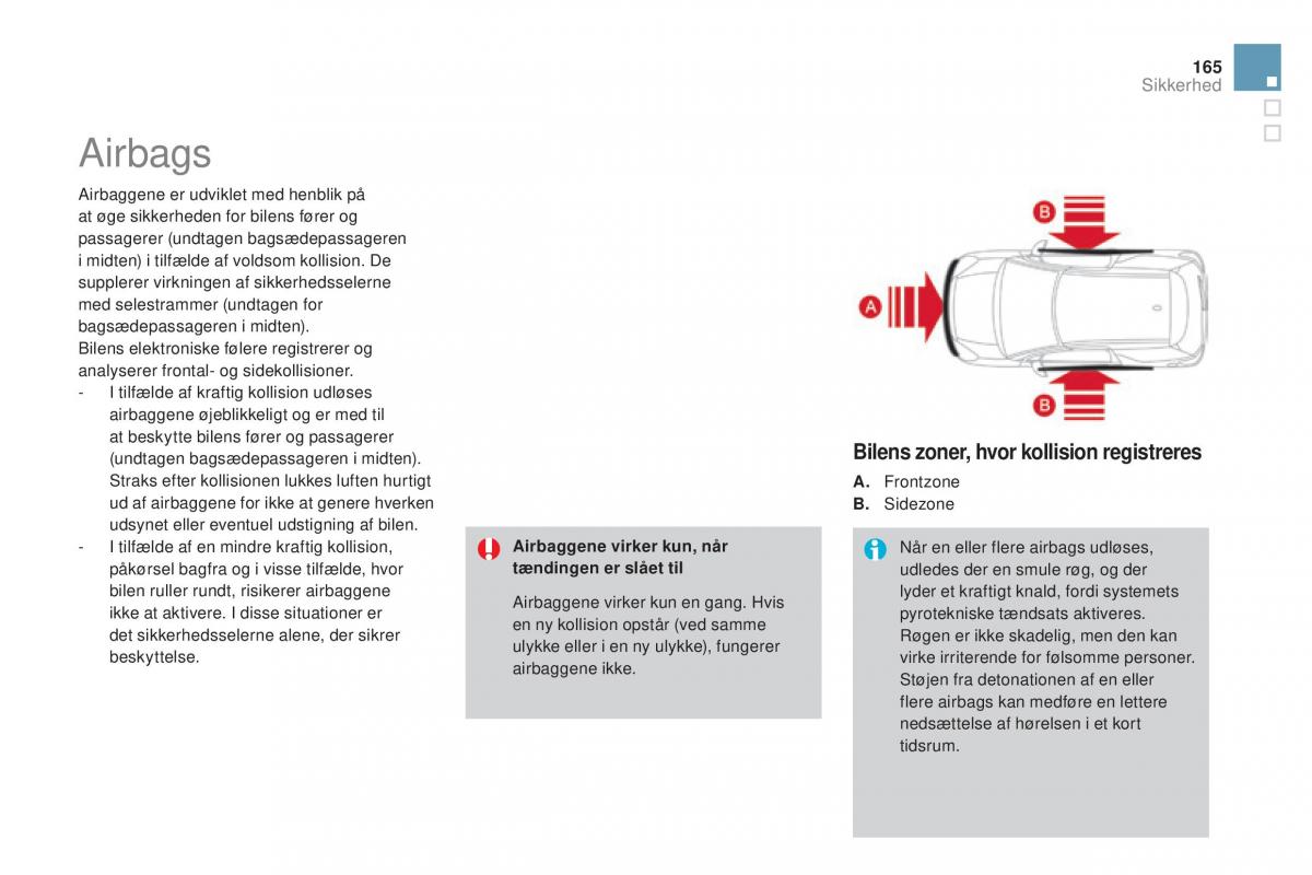 Citroen DS3 Bilens instruktionsbog / page 167