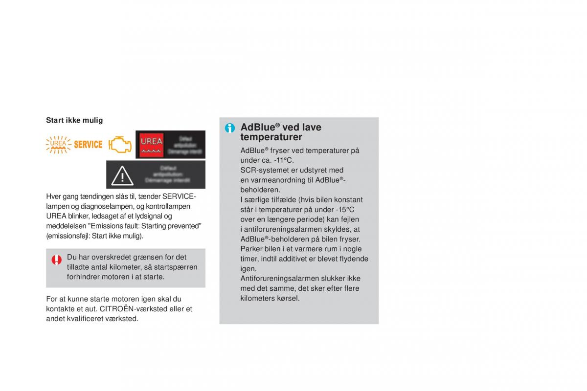 Citroen DS3 Bilens instruktionsbog / page 200