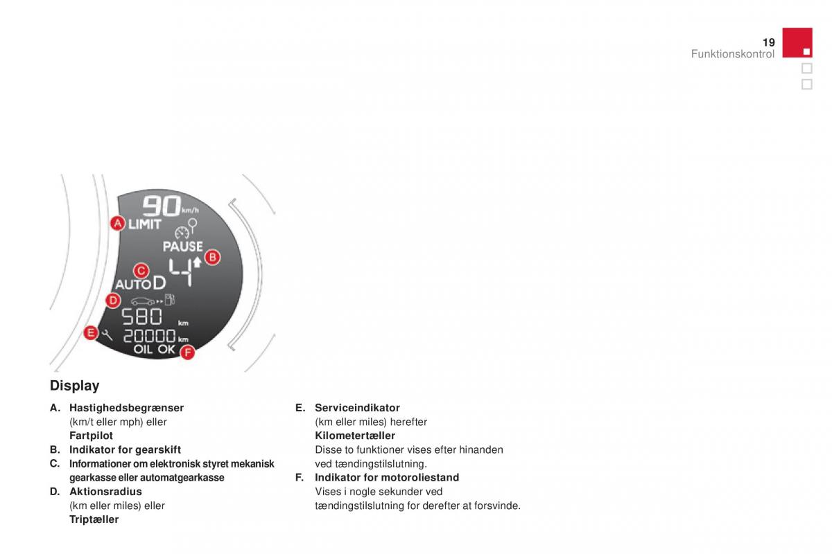 Citroen DS3 Bilens instruktionsbog / page 21