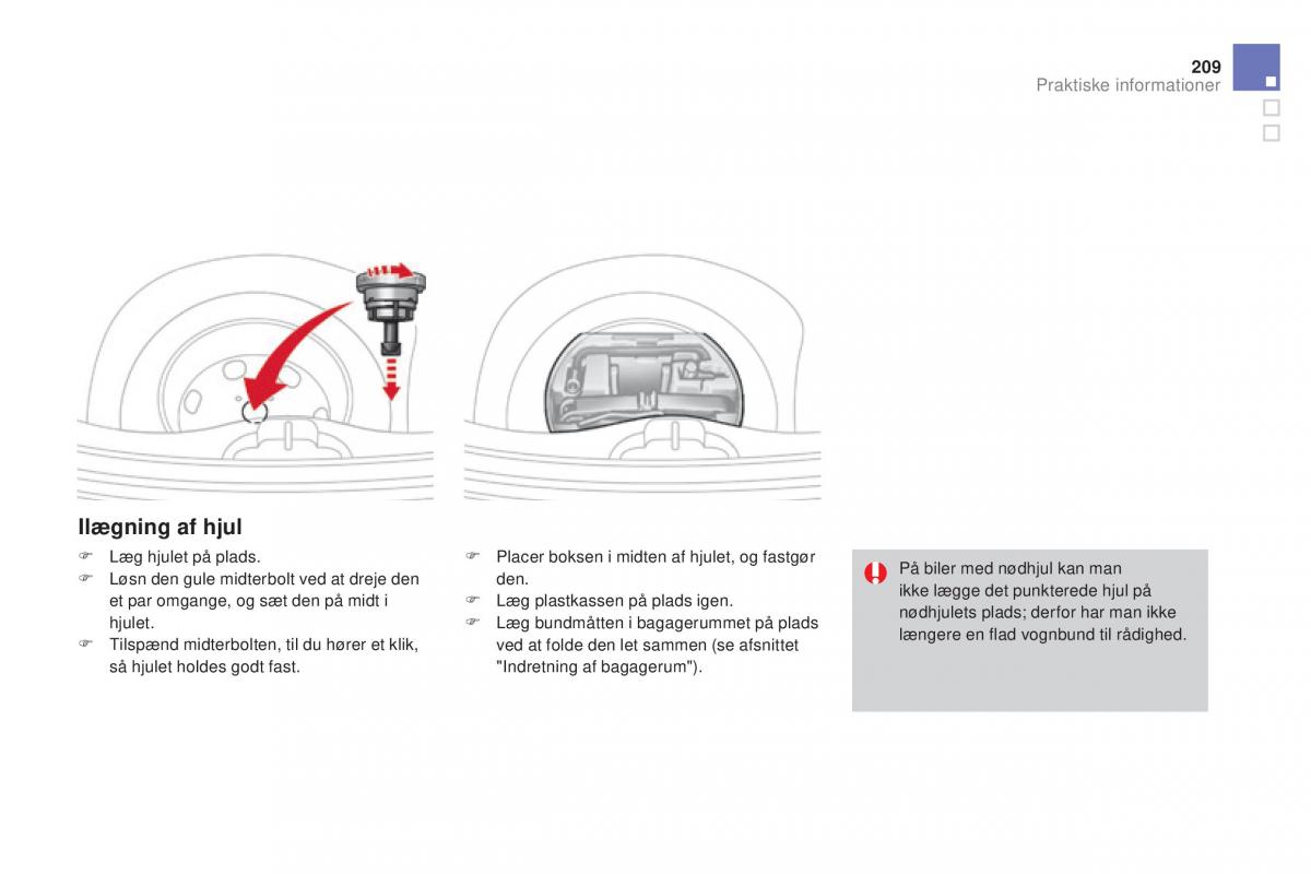 Citroen DS3 Bilens instruktionsbog / page 211