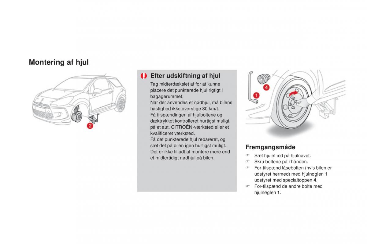 Citroen DS3 Bilens instruktionsbog / page 214