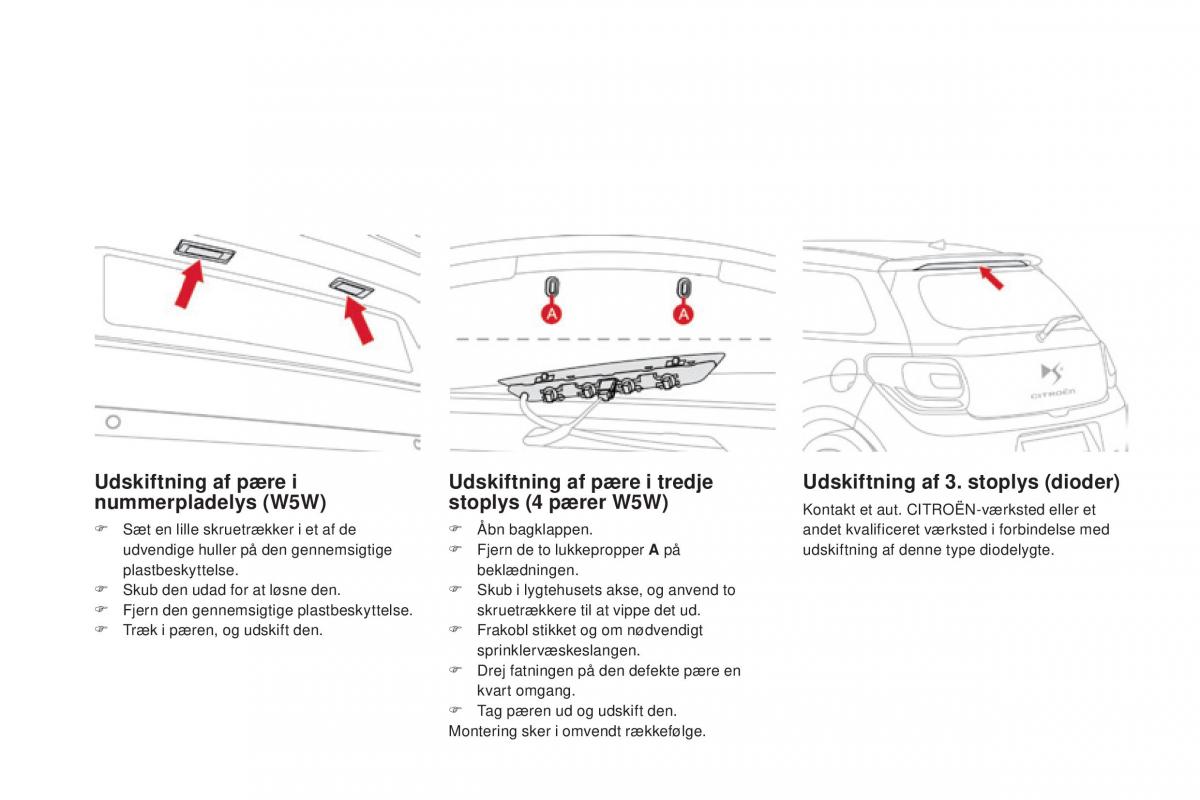 Citroen DS3 Bilens instruktionsbog / page 224