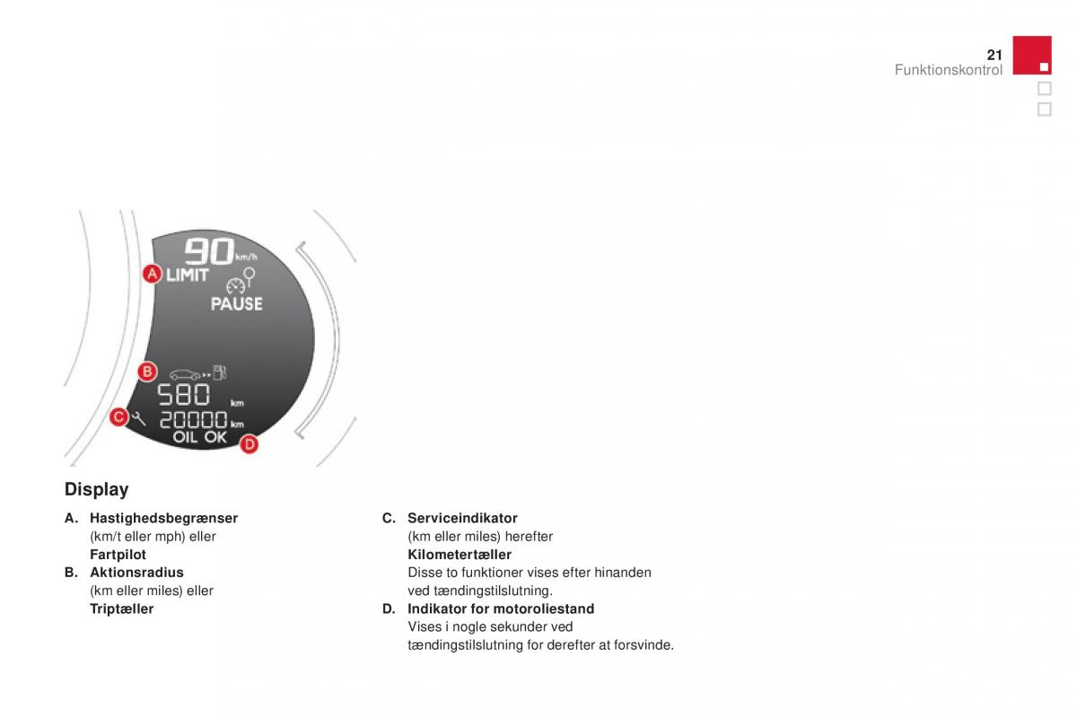 Citroen DS3 Bilens instruktionsbog / page 23