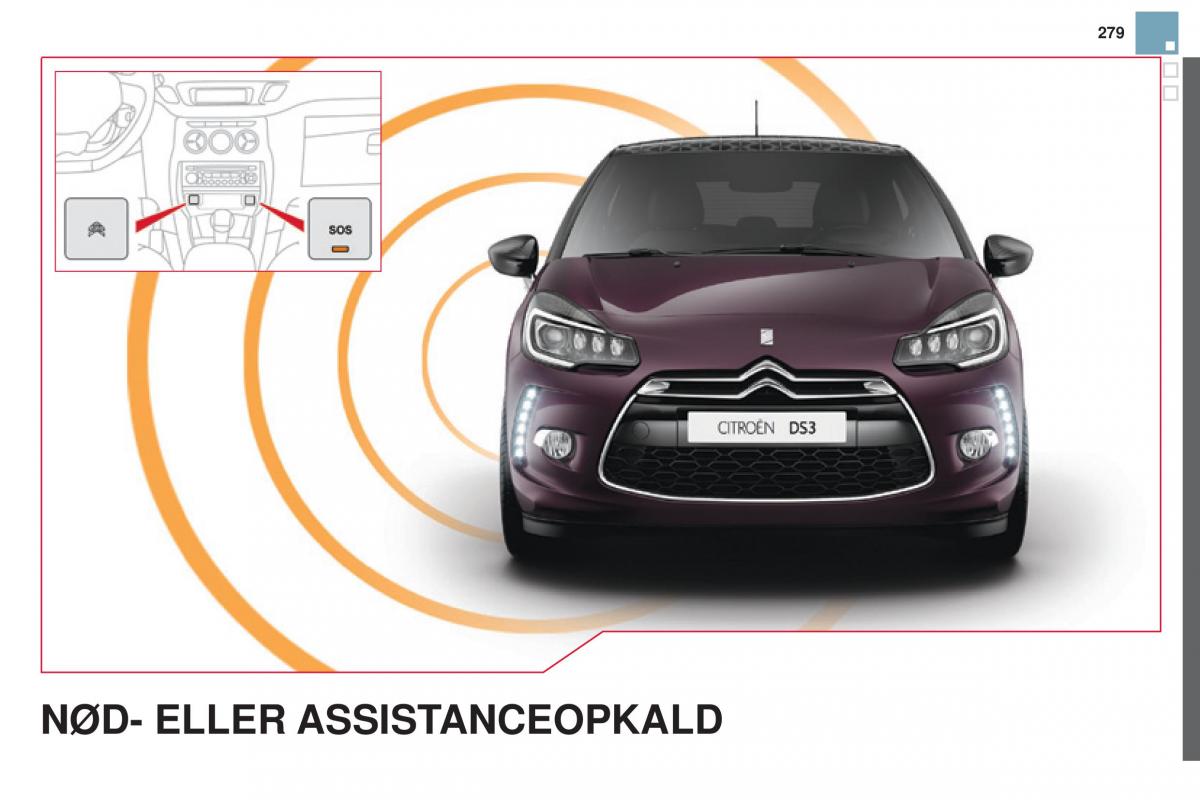 Citroen DS3 Bilens instruktionsbog / page 281